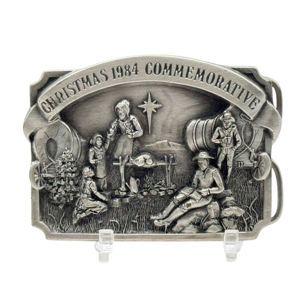 Bergamot Brass Works Christmas 1984 Commemorative Limited Edition Belt Buckle